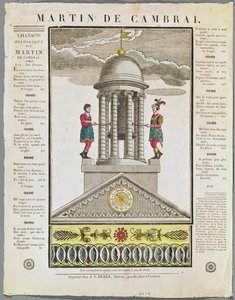 Hoja lírica ilustrada para 